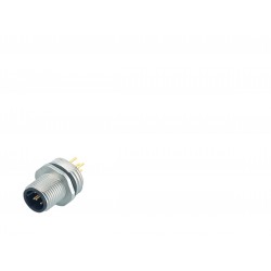 86 0131 0000 00008 M12-A male panel mount connector